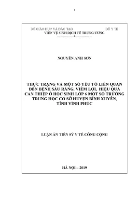 Thực trạng và một số yếu tố liên quan