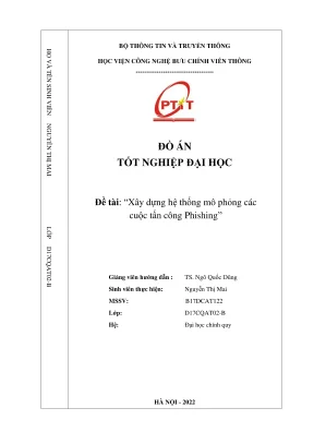 Xây dựng hệ thống mô phỏng tấn công Phishing chi tiết