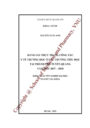 Thực trạng công tác ý tế trường học ở
