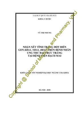 Nhận xét tình trạng đột biến gen kras