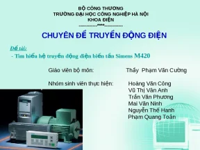 Biến tần Siemens M420: Cấu tạo & Nguyên lý hoạt động