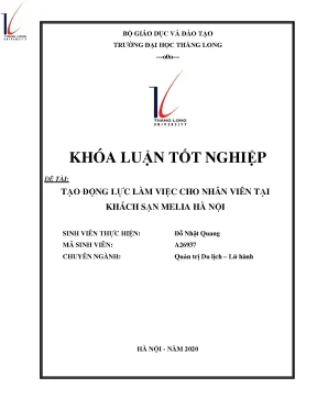 Bí quyết tạo động lực cho nhân viên khách sạn Melia Hà Nội
