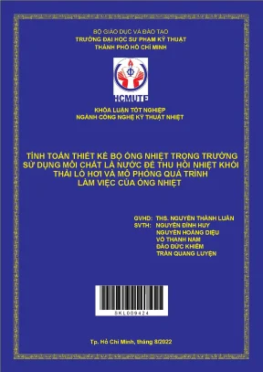 Thiết kế ống nhiệt thu hồi nhiệt khói thải lò hơi