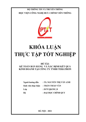 Kế toán bán hàng & KQKD: Luận văn tại Công ty Teratron