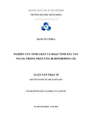 Hoạt tính xúc tác Ni/CeO2 trong bi-reforming CH4