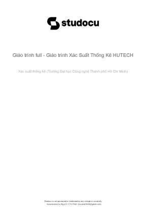 Giao trinh full giao trinh xac suat