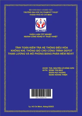 Tính toán điều hòa không khí Depot Tham Lương bằng Revit