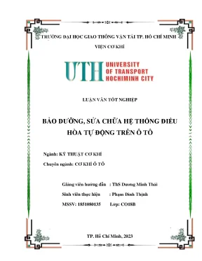 Hướng dẫn bảo dưỡng, sửa chữa điều hòa ô tô A-Z