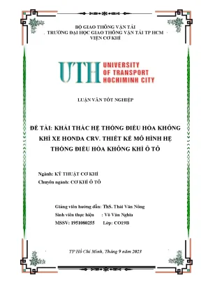 Khái thác hệ thống điều hòa không khí
