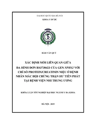 Xác định mối liên quan giữa đa hình đơn