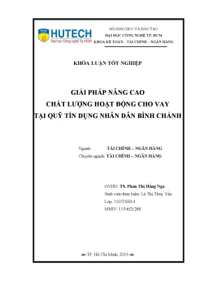 Khoá luận tốt nghiệp giải pháp nâng cao