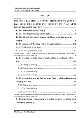 Thực trạng hạch toán tiền lương và các khoản trích theo