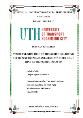 Khai thác hệ thống điều hòa không khí