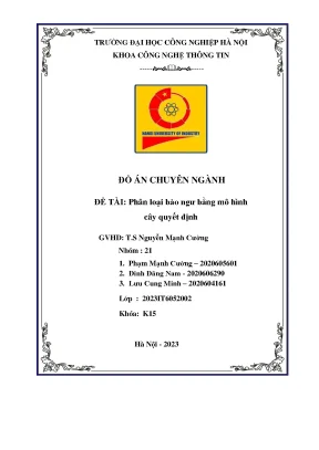 Phân loại bào ngư hiệu quả bằng mô hình Cây Quyết Định