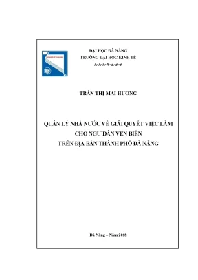Quản lý nhà nước về giải quyết việc làm