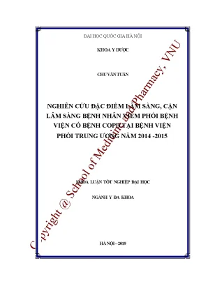 đặc điểm lâm sàng cận lâm sàng bệnh