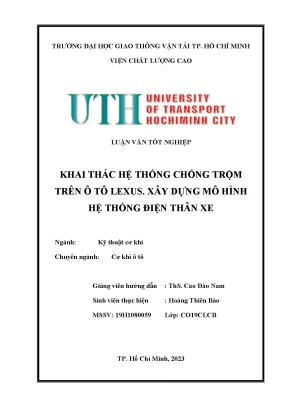 Khai thác hệ thống chống trộm trên ô tô