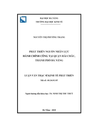 Phát triển nguồn nhân lực hành chính