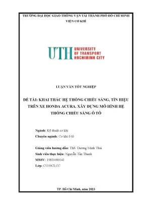 Khai thác hệ thống chiếu sáng tín hiệu
