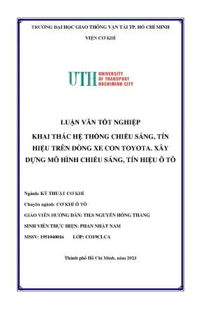 Hệ thống chiếu sáng tín hiệu ô tô Toyota: Cấu tạo & Sơ đồ