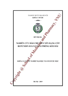 Bào chế viên nén dạng cốt rotundin