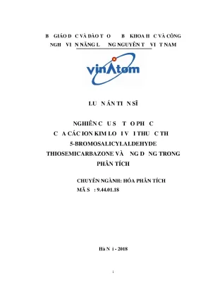 Sự tạo phức của các ion kim loại với
