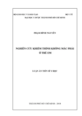 Khiếm thính không mắc phải ở trẻ em