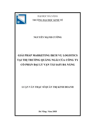 Giải pháp marketing logistics tại Quảng Ngãi cho SAFI