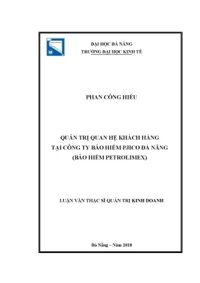 Quan hệ khách hàng tại công ty bảo hiểm