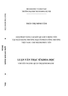 Giải pháp nâng cao huy động vốn tại VietinBank Phúc Yên