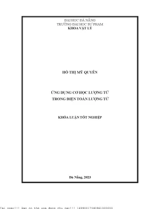 Điện toán lượng tử: Ứng dụng từ Cơ học lượng tử (Toàn tập)