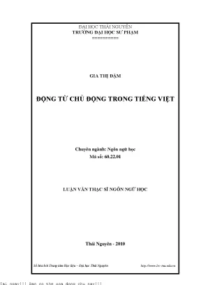 Động từ chủ động trong tiếng Việt: Định nghĩa & Phân loại