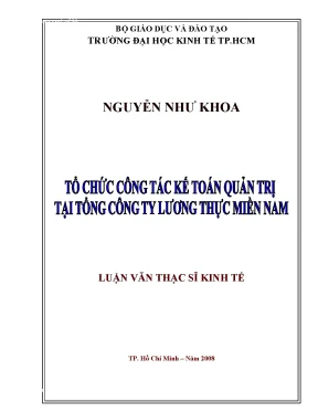Luận văn Kế toán quản trị tại TCT Lương thực Miền Nam