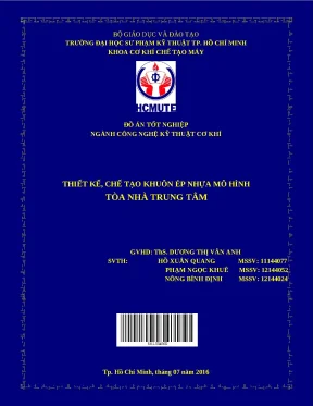 Đồ án thiết kế khuôn ép nhựa mô hình tòa nhà (Full)
