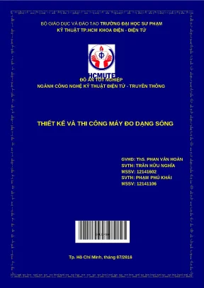 Thiết kế & Thi công Máy đo dạng sóng | Đồ án Kỹ thuật