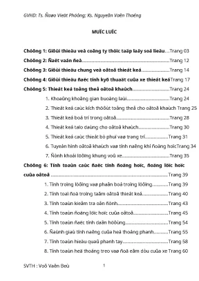 Đồ án Thiết kế khung vỏ xe khách 29 chỗ