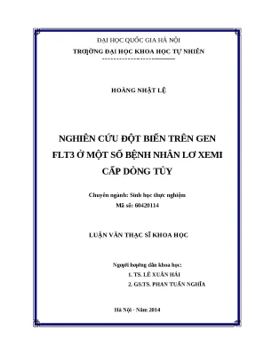 Đột biến gen FLT3 trong bệnh lơ xê mi cấp dòng tủy (AML)