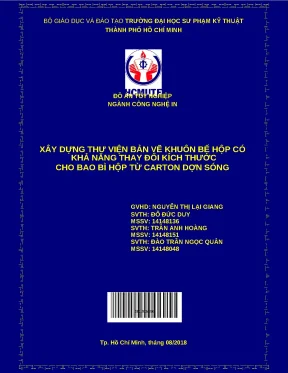 Tốt nghiệp xây dựng thư viện bản vẽ - Đồ án