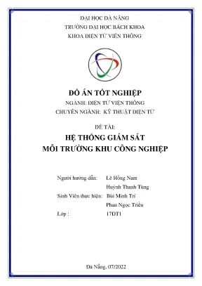 Đồ án hệ thống giám sát môi trường khu công nghiệp (IoT)