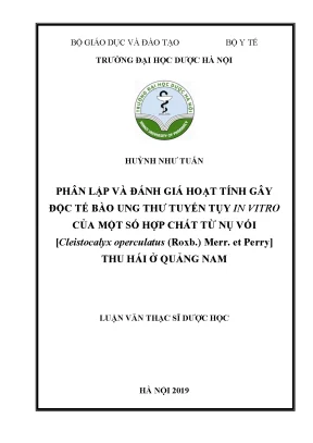 Hợp chất từ Nụ Vối: Tiềm năng kháng ung thư tuyến tụy