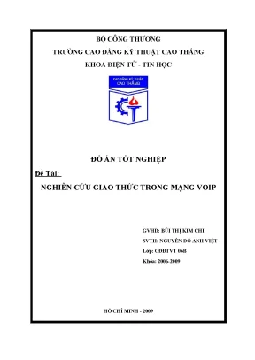 Giao thức trong mạng voip - Đồ án
