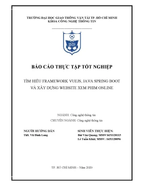 Tài liệu Web xem phim: VueJS & Java Spring Boot