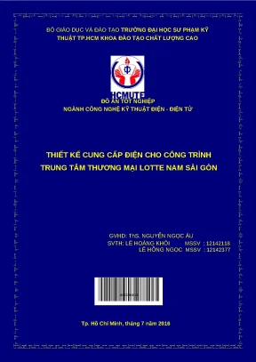 Đồ án thiết kế cung cấp điện TTTM Lotte Nam Sài Gòn