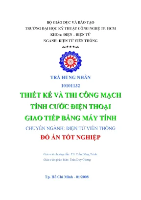 Đồ án: Mạch tính cước điện thoại giao tiếp máy tính