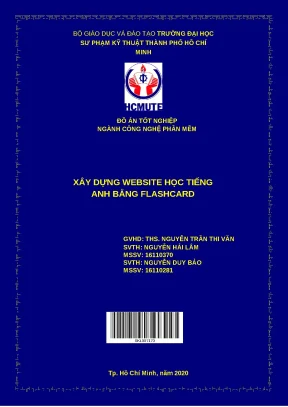 Đồ án: Xây dựng website học tiếng Anh Flashcard
