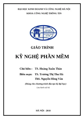 Giáo trình Kỹ nghệ phần mềm (Bản đầy đủ nhất)