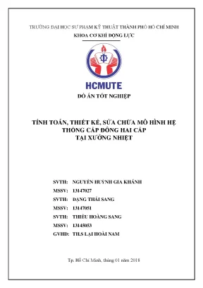 Đồ án hệ thống cấp đông hai cấp: Tính toán & Thiết kế