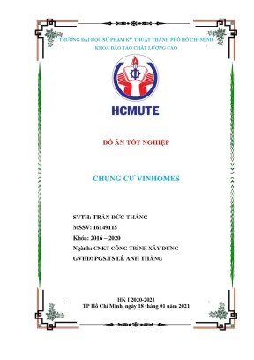 Đồ án tốt nghiệp chung cư Vinhomes [Full PDF + Bản vẽ]