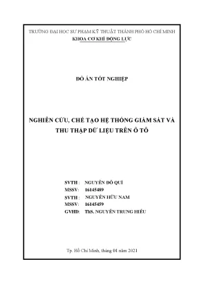 Hệ thống giám sát & thu thập dữ liệu ô tô (Đồ án)