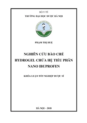 Phạm thị huệ nghiên cứu bào chế - Khóa luận